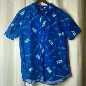 The Office Dunder Muffin Novelty 2X Button Down Shirt